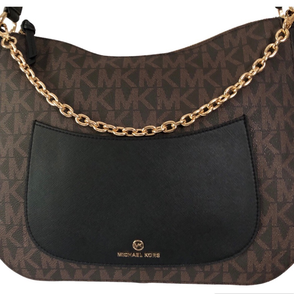 Michael Kors Eden brown signature hobo bag - Picture 6 of 12